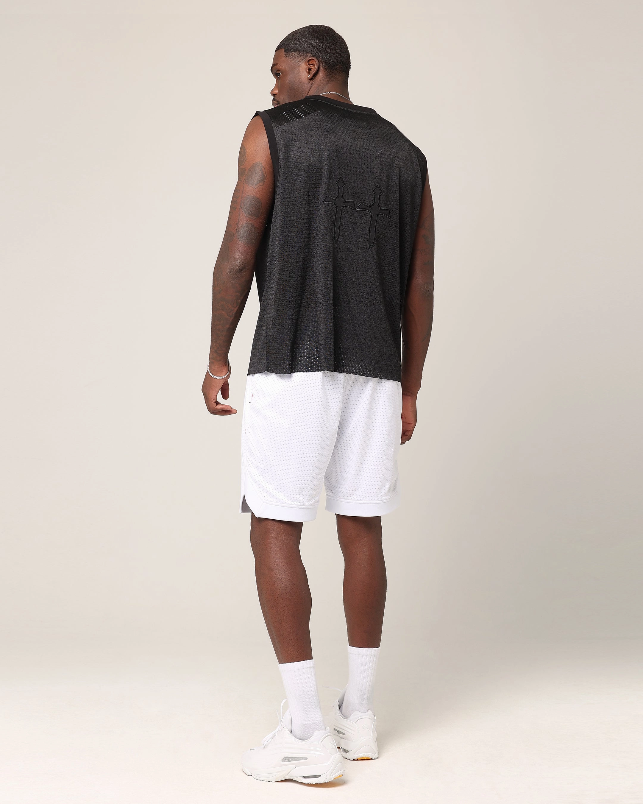 Fade Resistant Dye Saint Morta State Of Morta Mesh Singlet Black