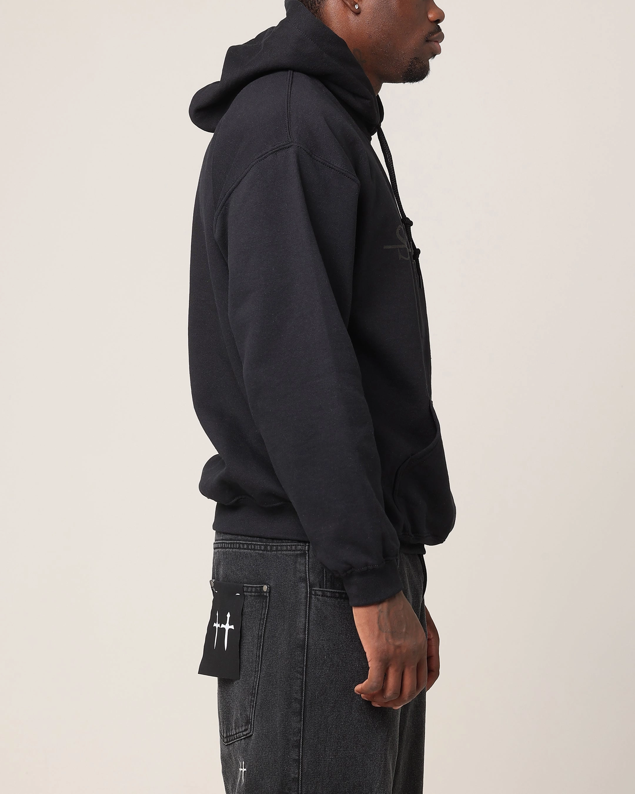 Sporty Saint Morta Strikeout Hoodie Black