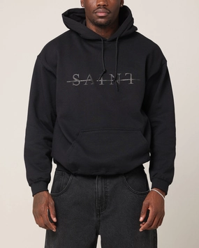 short sleeved wedding guests Saint Morta Strikeout Hoodie Black
