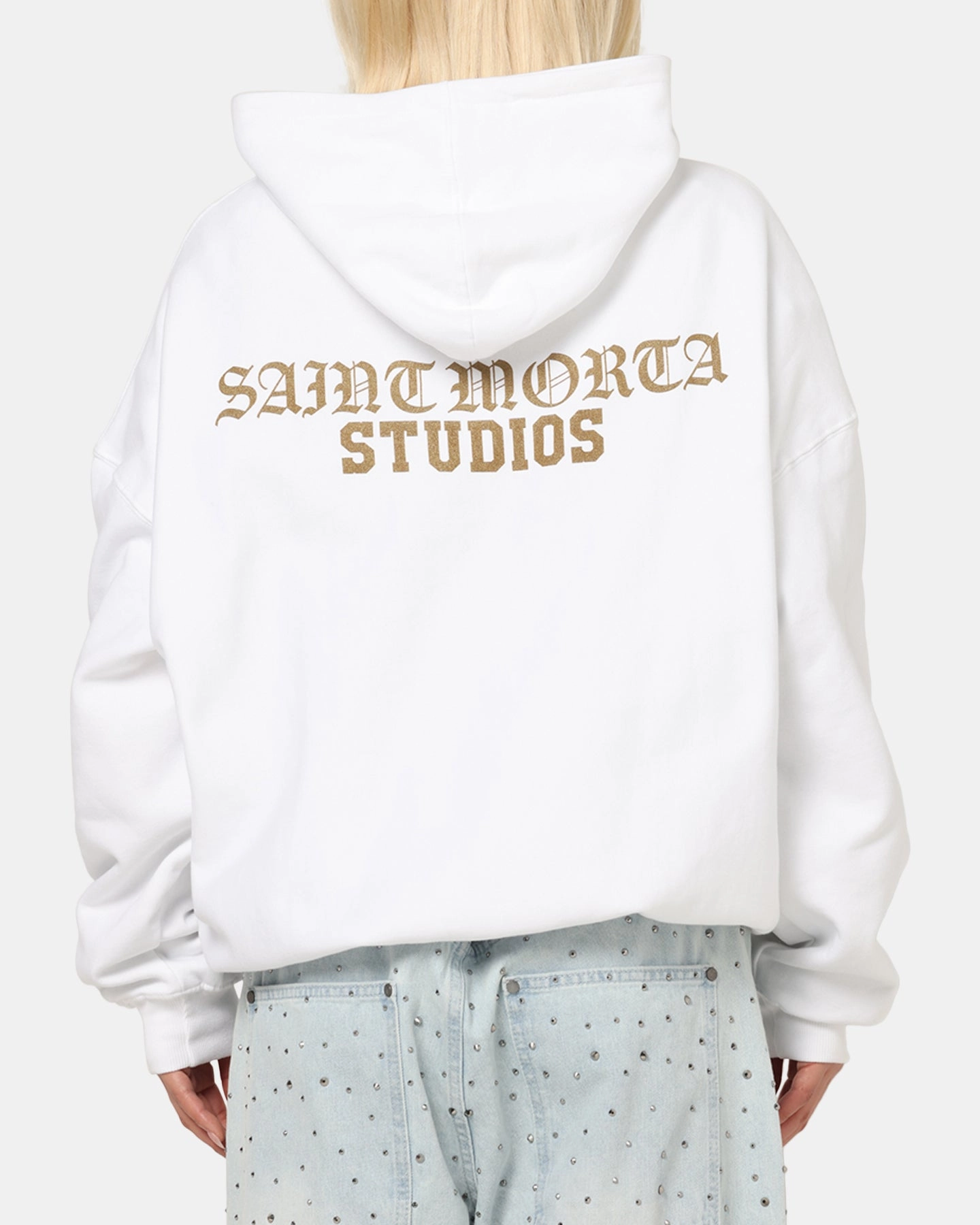 Temperature Regulating Saint Morta Studios Boxy Hoodie White