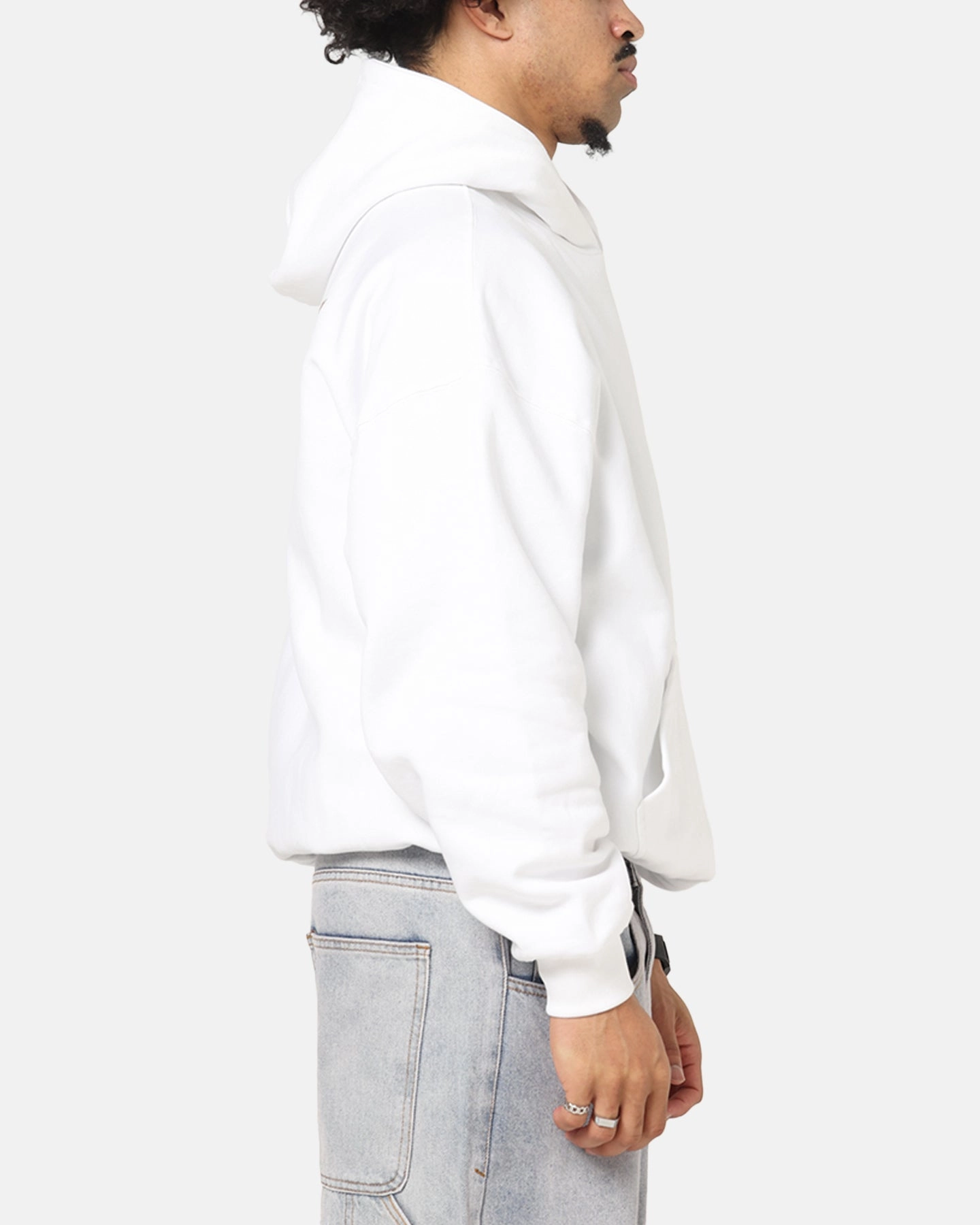 Saint Morta Studios Boxy Hoodie White Anti Odor Material horizontal placement