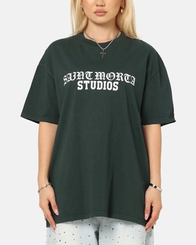 long sleeved Saint Morta Studios Boxy T-Shirt Green
