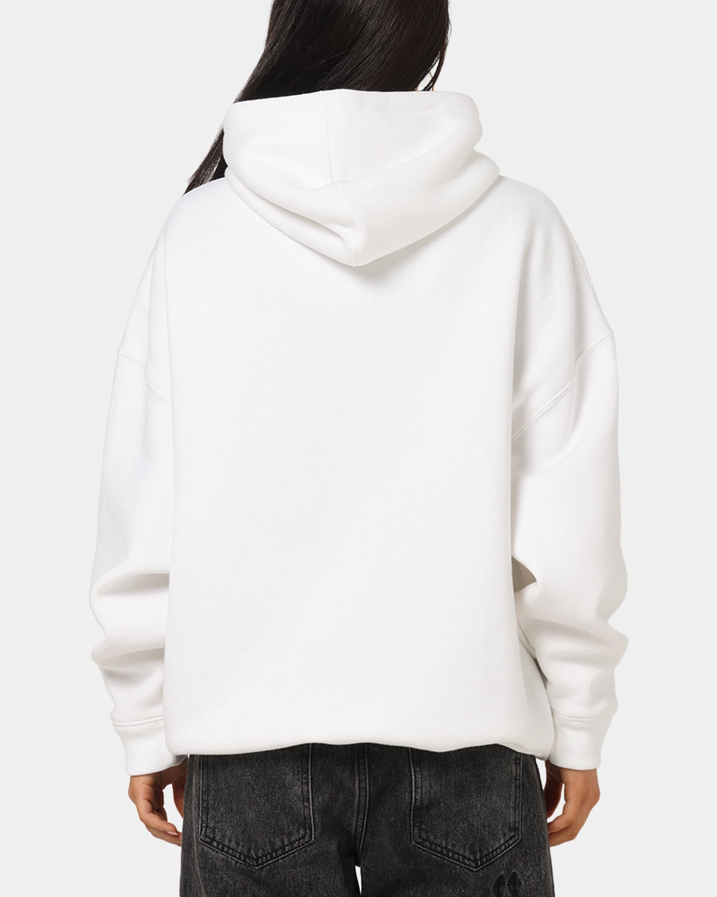 Saint Morta Studios Logo Boxy Hoodie White Trend