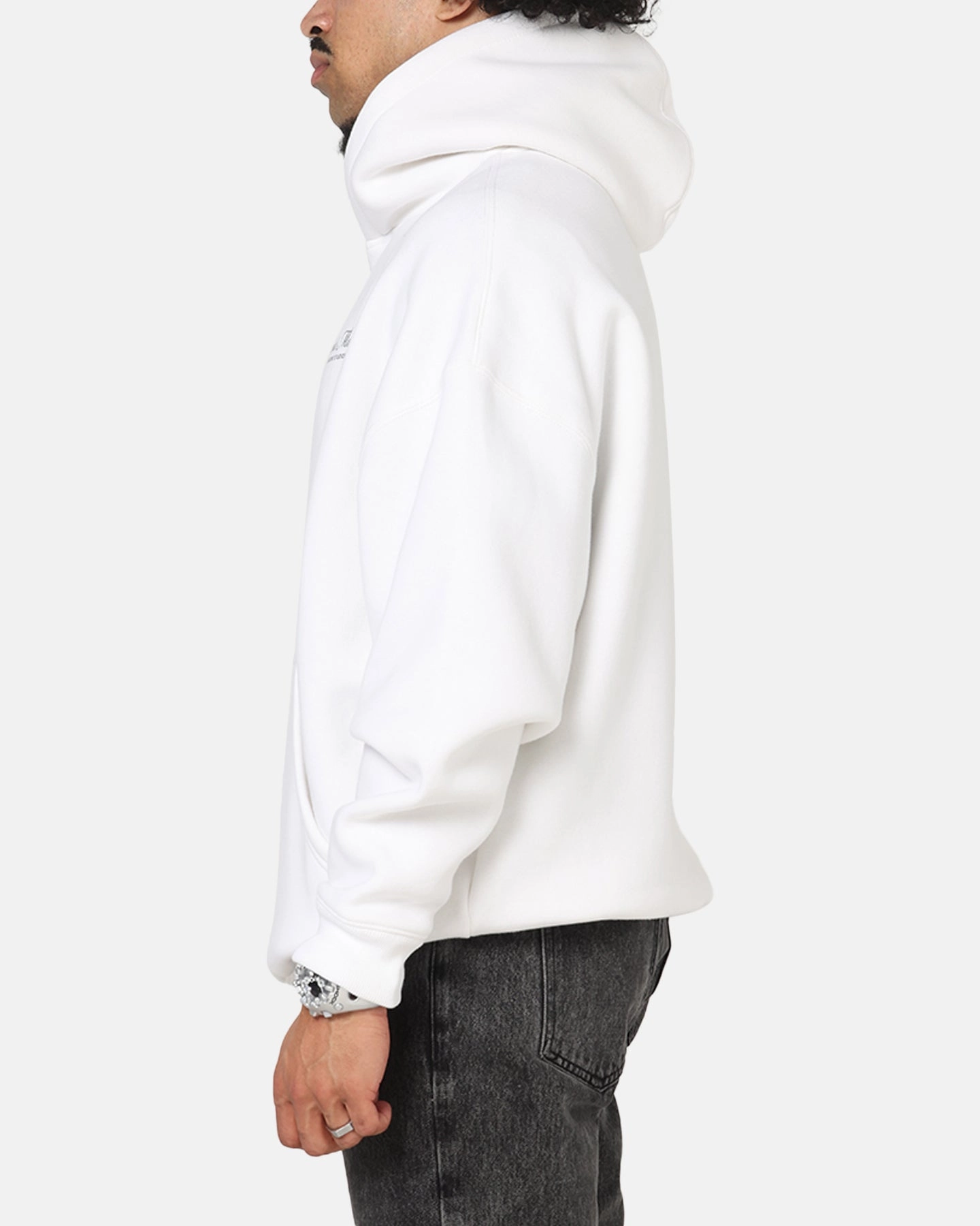Shock Absorbing year - round use Saint Morta Studios Logo Boxy Hoodie White
