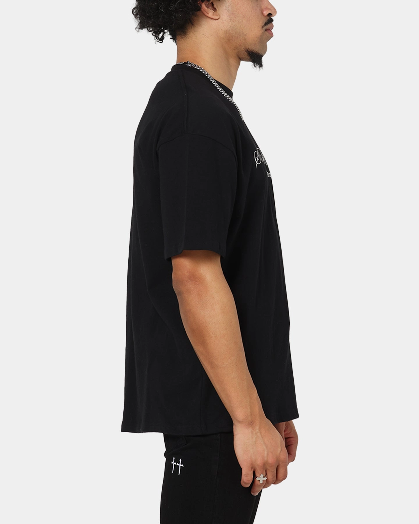 Colorfast Dye Saint Morta Studios Logo T-Shirt Black