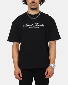 Saint Morta Studios Logo T-Shirt Black Urban Look
