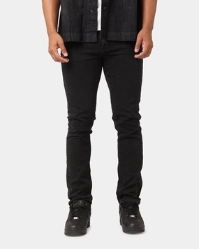 Life Ready Saint Morta Tapered Denim Jeans Washed Black