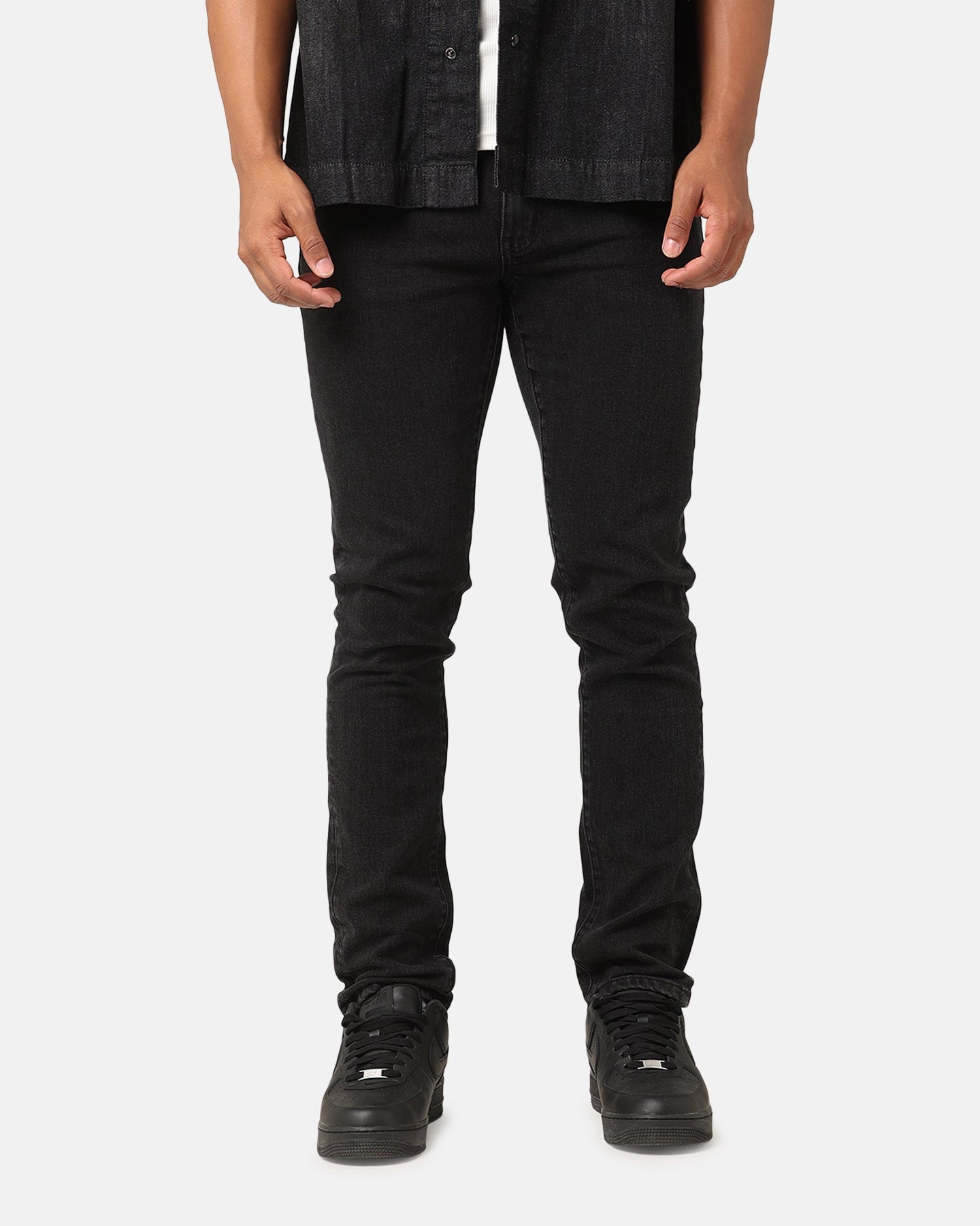 Life Ready Saint Morta Tapered Denim Jeans Washed Black