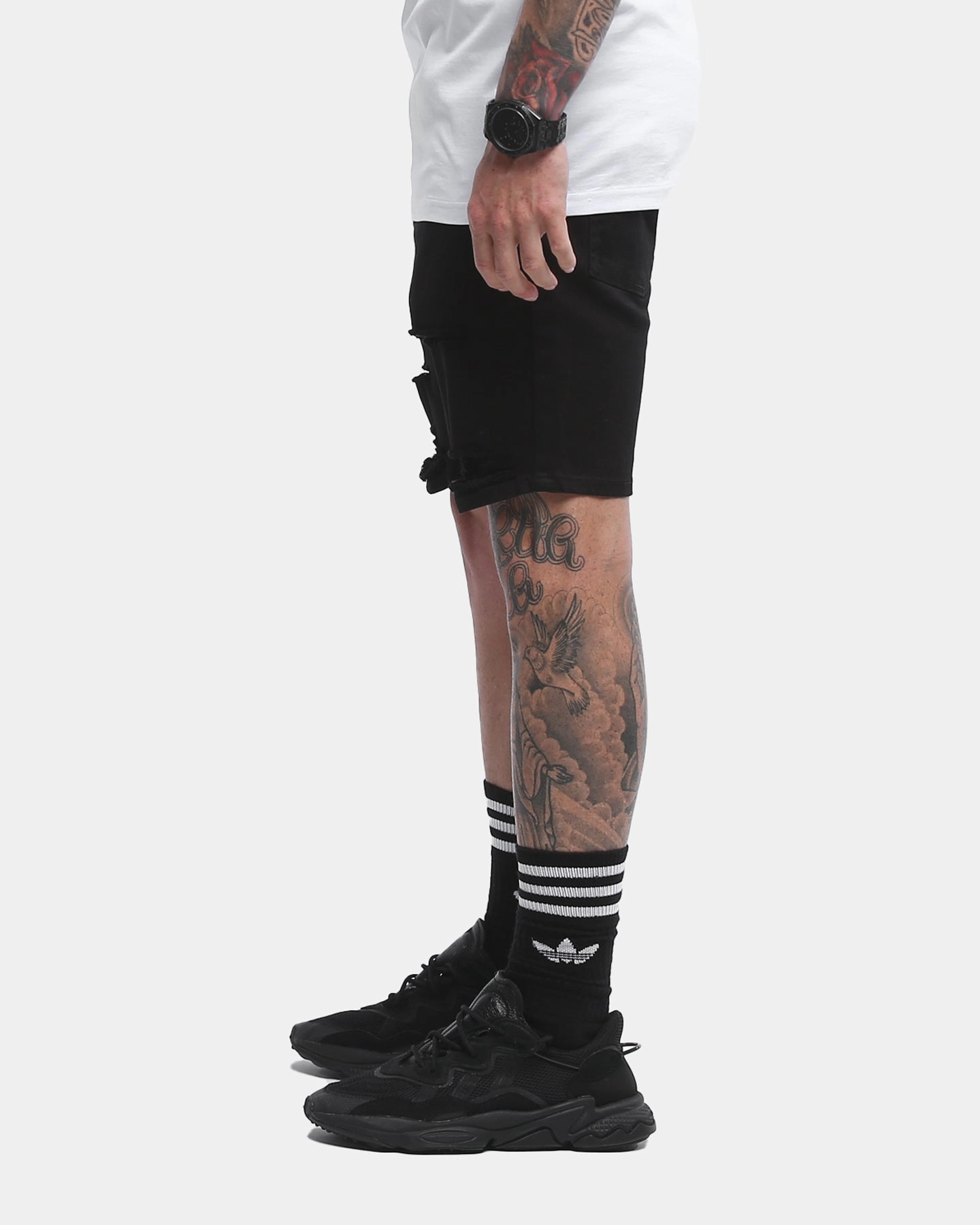 present for her Heat Ready Saint Morta Thrashed Shorts Jet Black