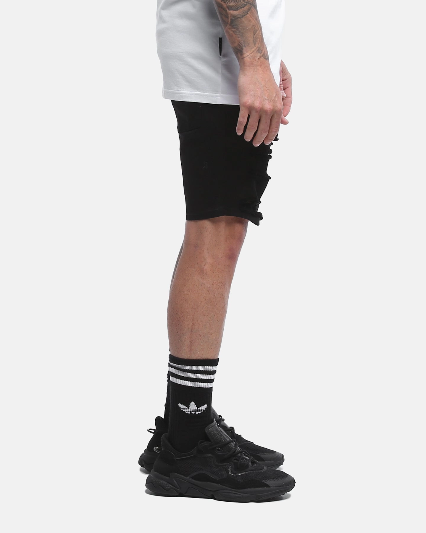 Saint Morta Thrashed Shorts Jet Black Ultra Breathable