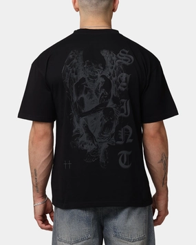 Set In Sleeve Saint Morta Valerian T-Shirt Black