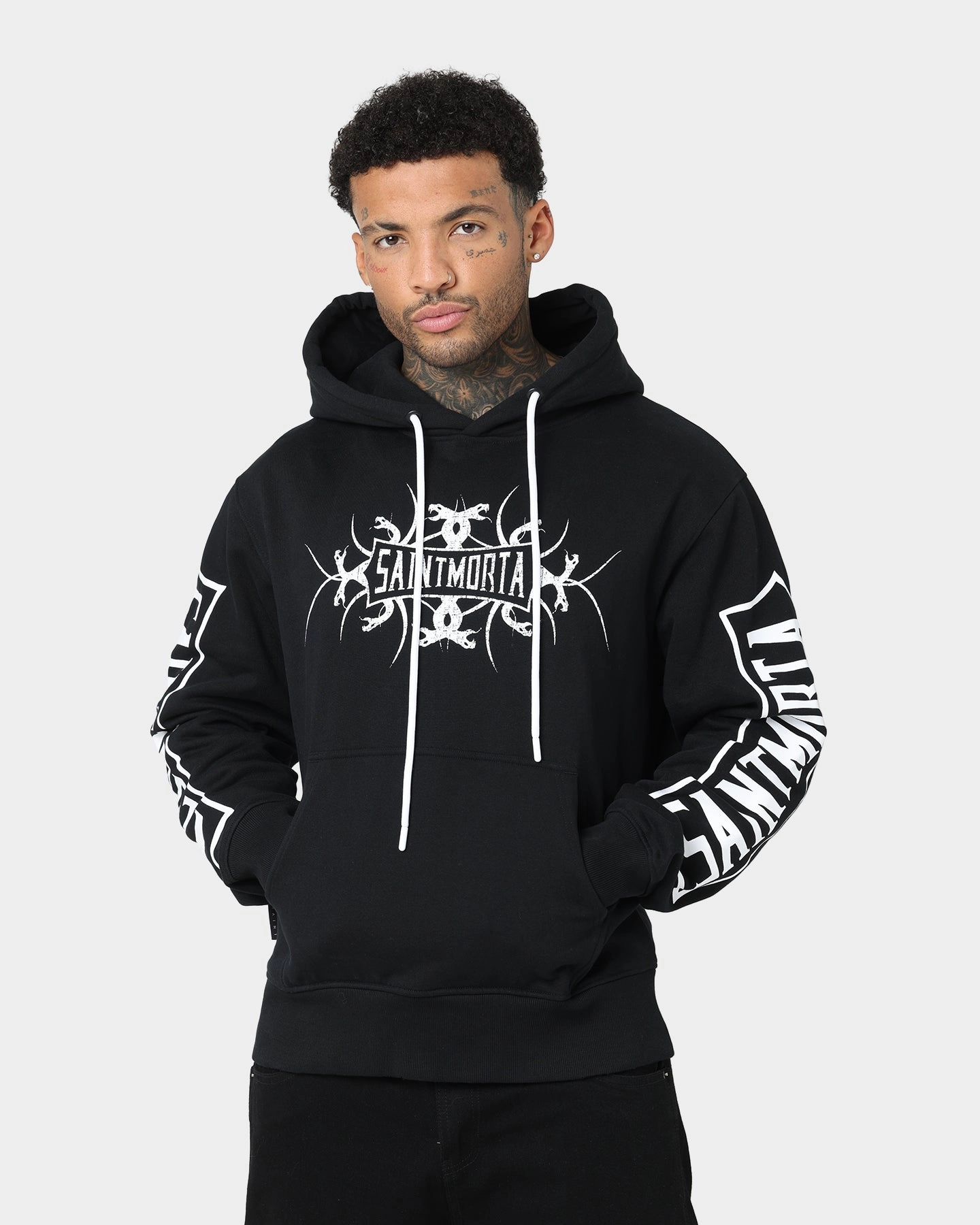 Circumstance Saint Morta Venom Hoodie Black/White