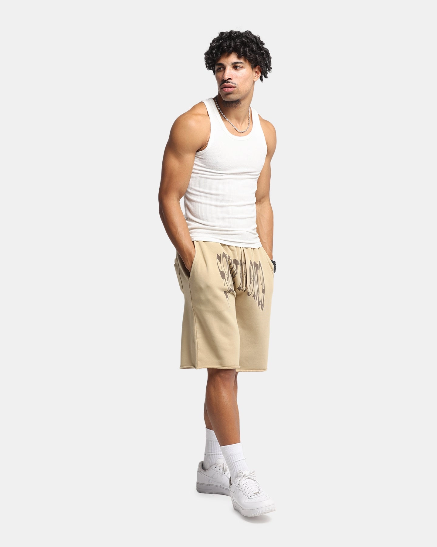 multiple pockets Saint Morta Vill Park Sweat Shorts Pigment Stone