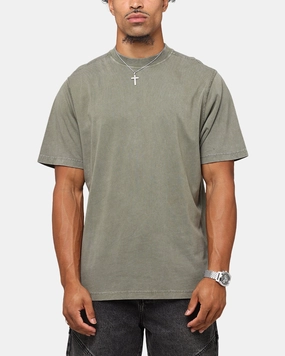 Anti Odor Technology Saint Morta Vintage T-Shirt Washed Dark Khaki