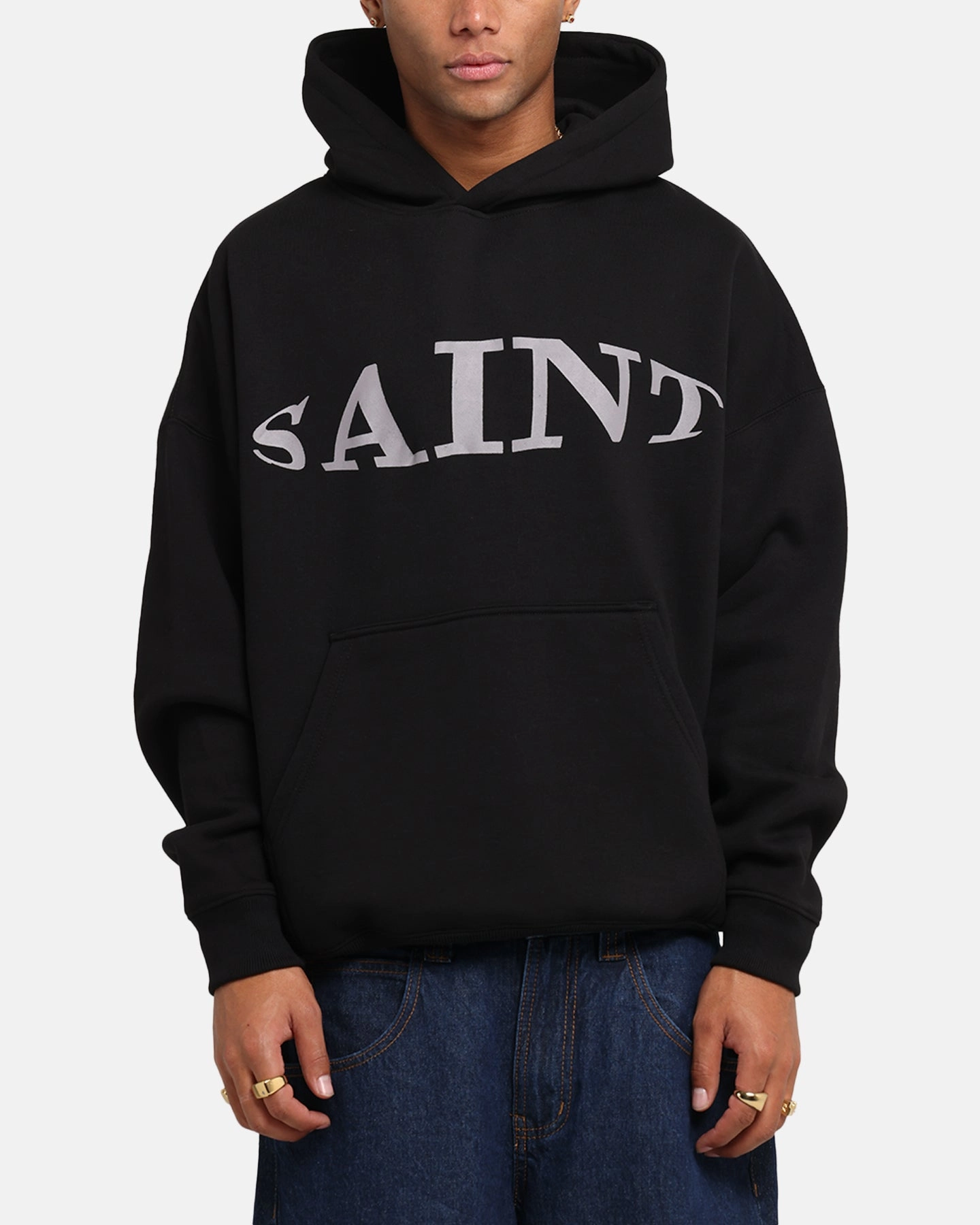 Saint Morta Vision Boxy Hoodie Black AllDay Comfort high - level safety certification