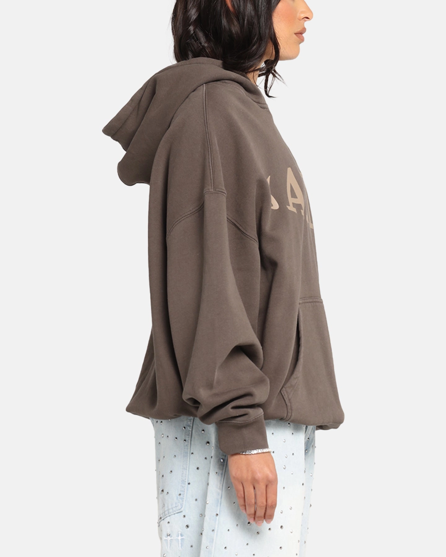 Cozy Outerwear Saint Morta Vision Boxy Hoodie Brown