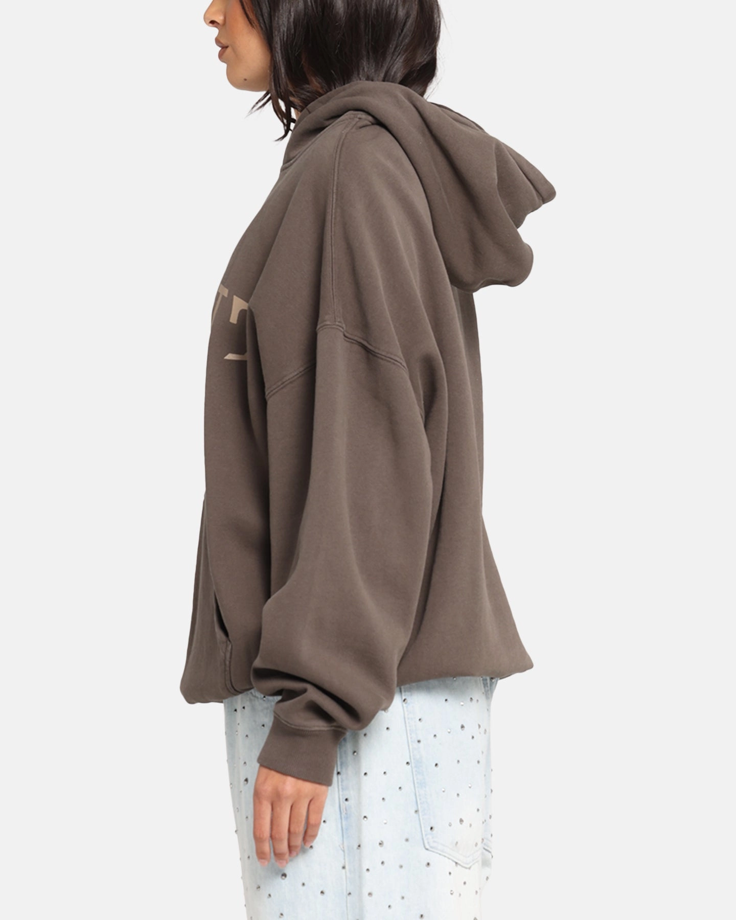 Unisex Surfer Saint Morta Vision Boxy Hoodie Brown
