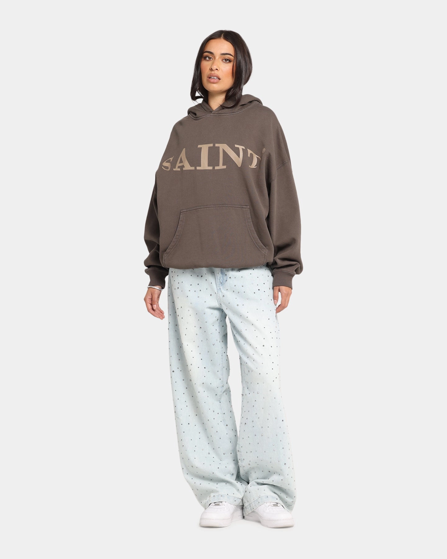 Saint Morta Vision Boxy Hoodie Brown Software Inventory