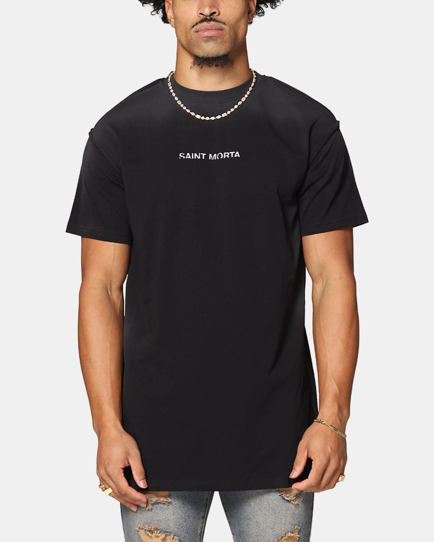 Saint Morta Void Lafayette T-Shirt Sunfade Black Timeless Design