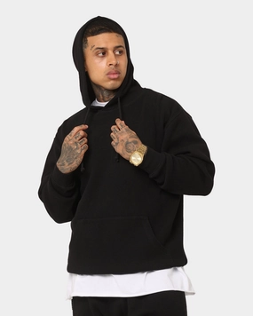 Saint Morta Waffle Hoodie V2 Black Infrastructure