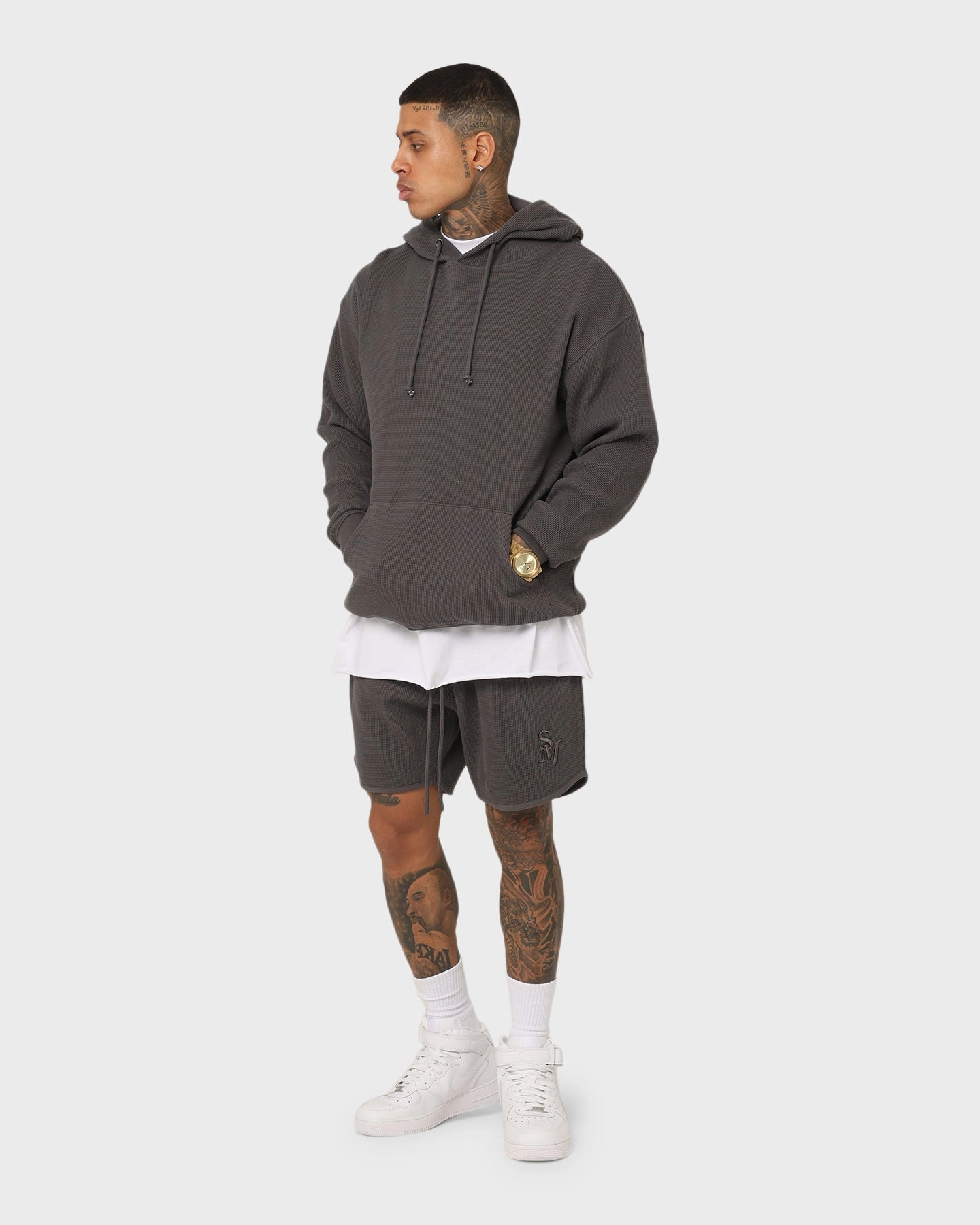 Picture Retro Saint Morta Waffle Hoodie V2 Slate