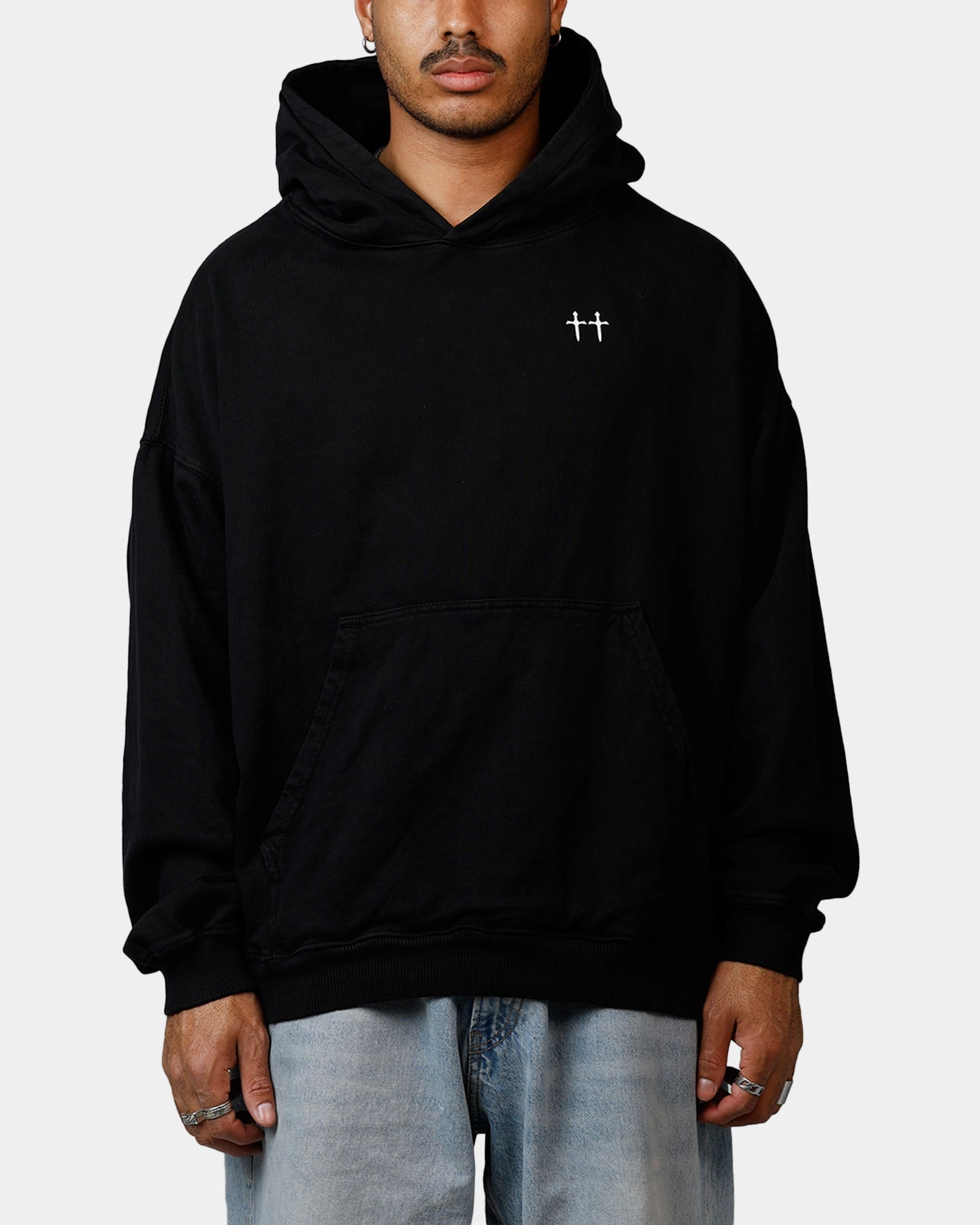 Seasonal Wear Evaluation Saint Morta Ye Old Boxy Hoodie Black