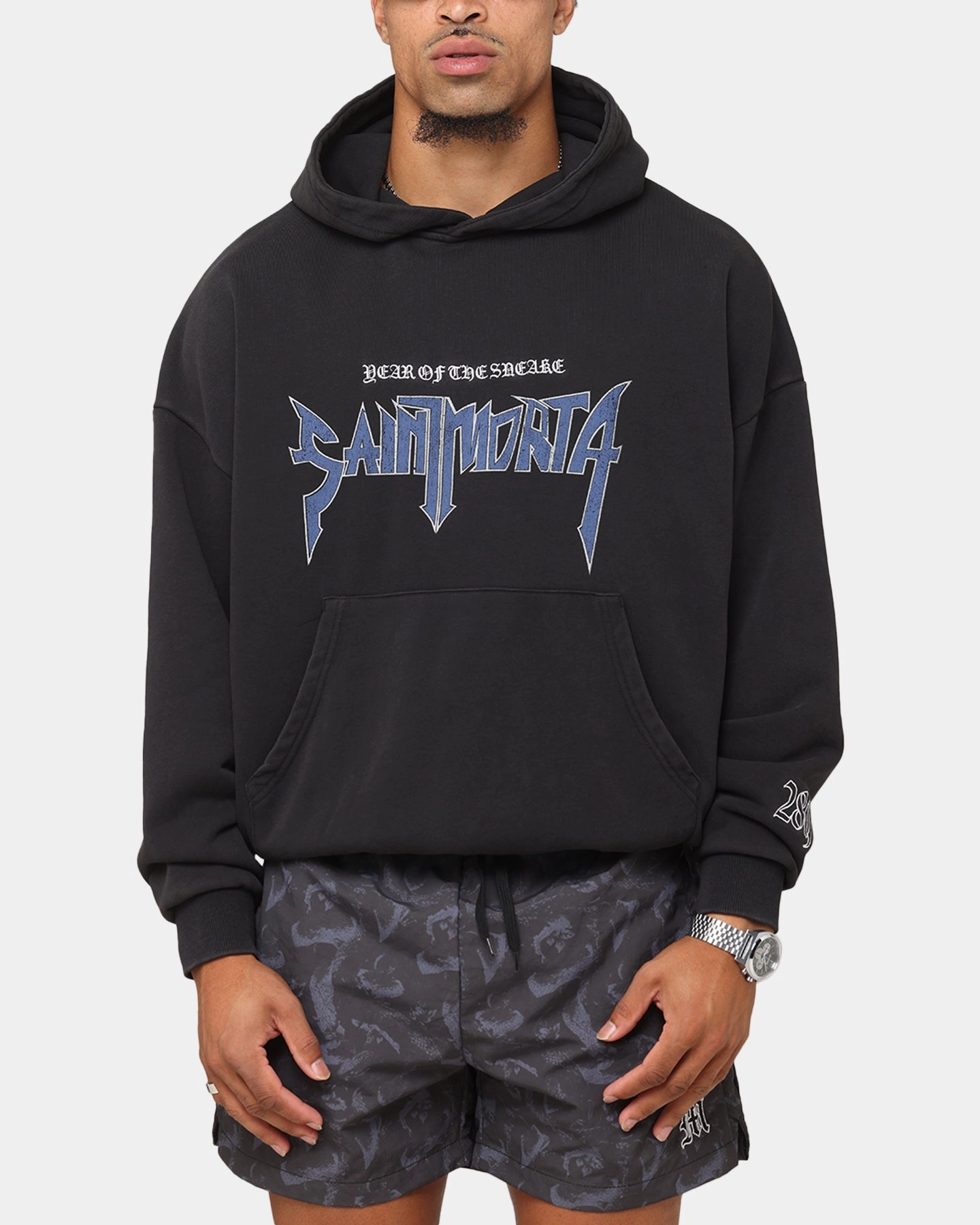 Saint Morta Year Of The Snake Hoodie Vintage Black Love