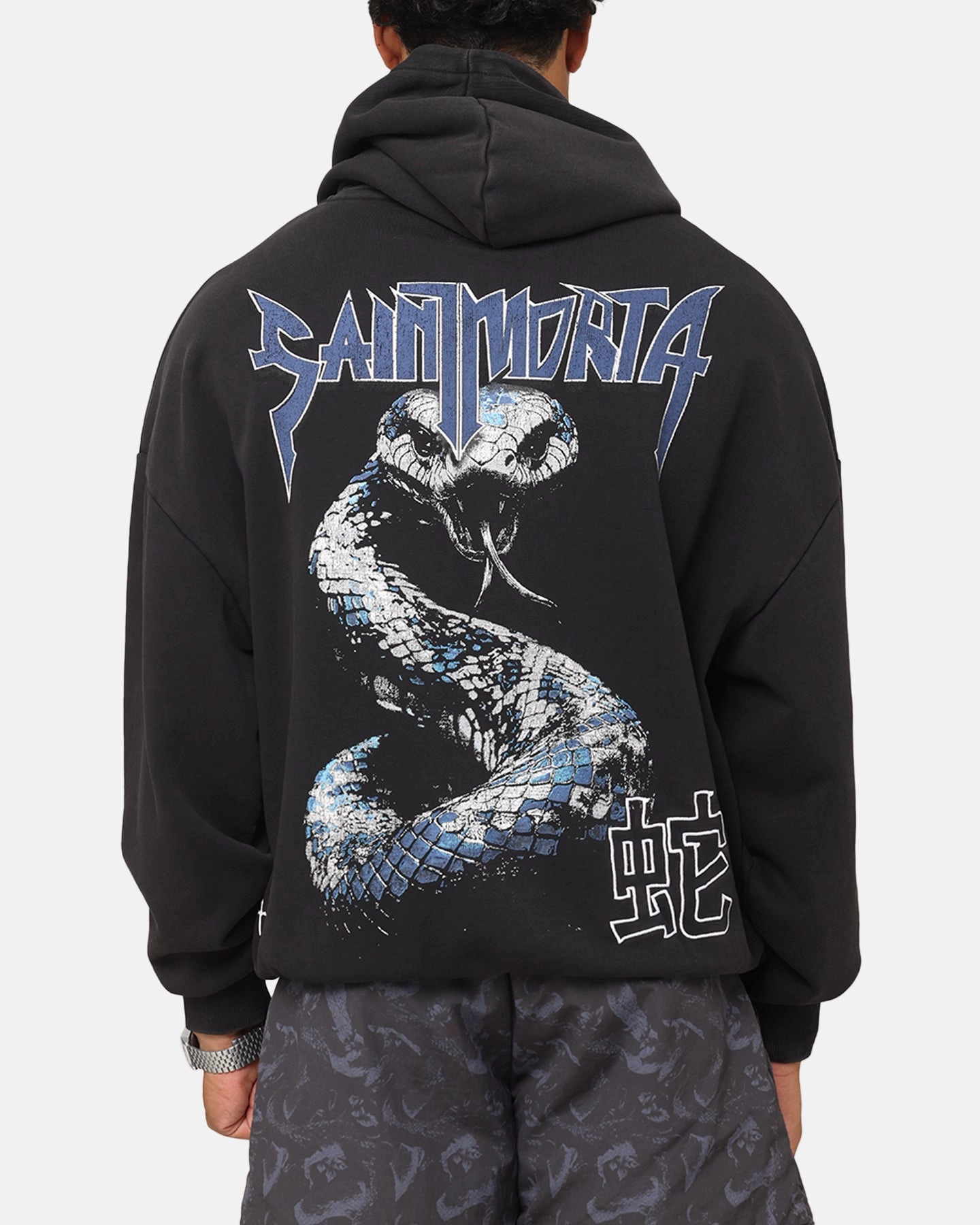 Saint Morta Year Of The Snake Hoodie Vintage Black Forget Microfiber Technology