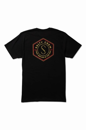 Wrinkle Resistant Cloth Salty Crew Hexed Premium Short Sleeve Tee