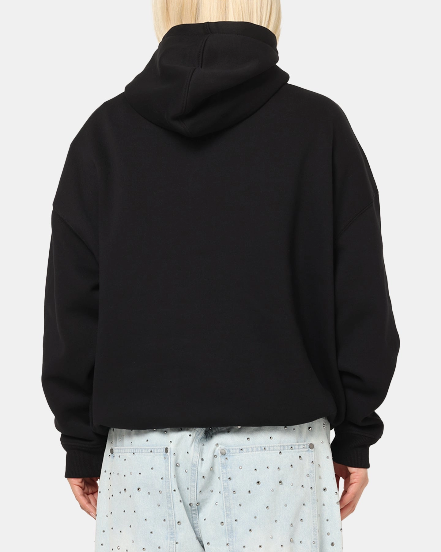 activity Saint Morta Muerte Boxy Hoodie Black