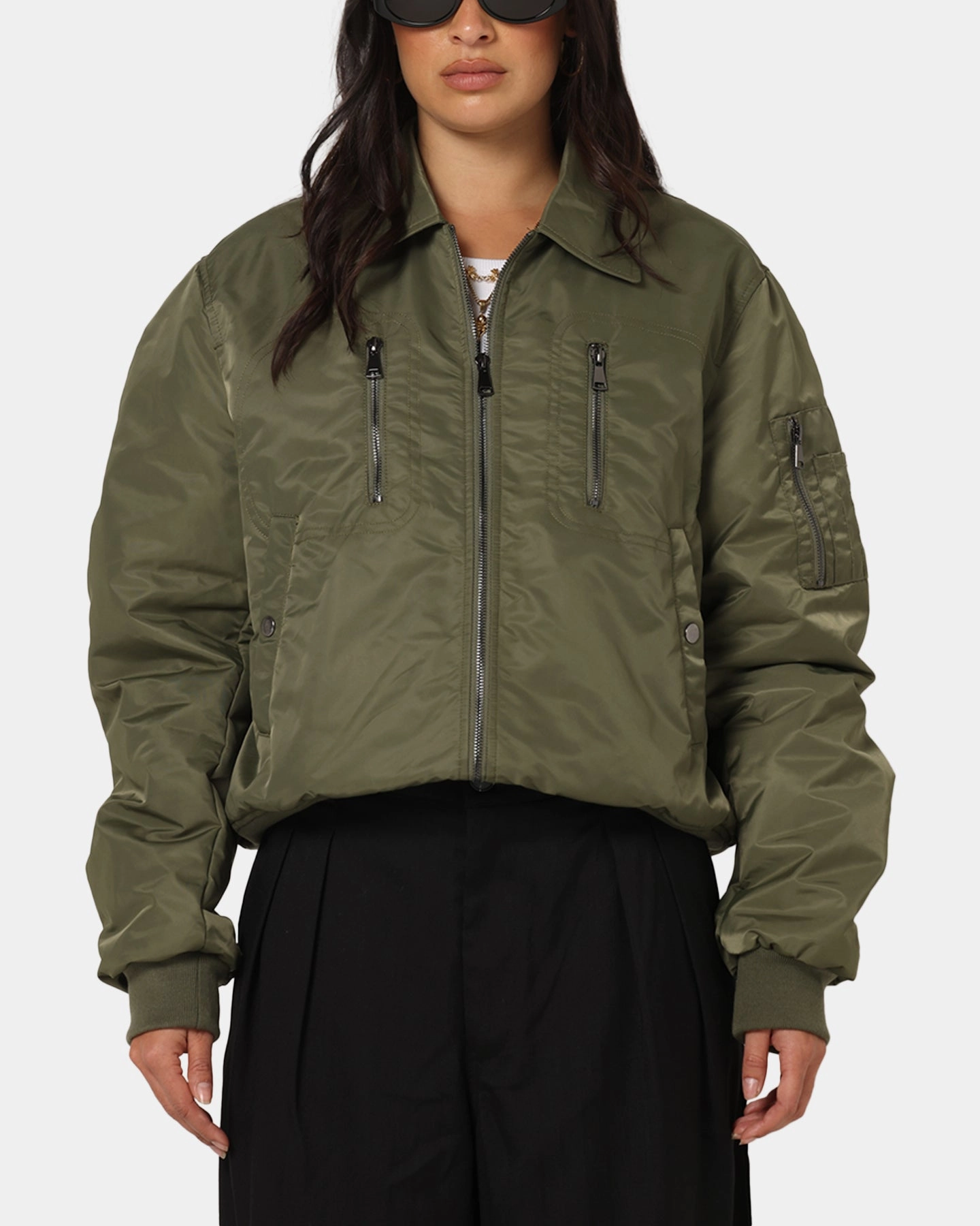 Rain Ready XXIII Collared Bomber Jacket Khaki