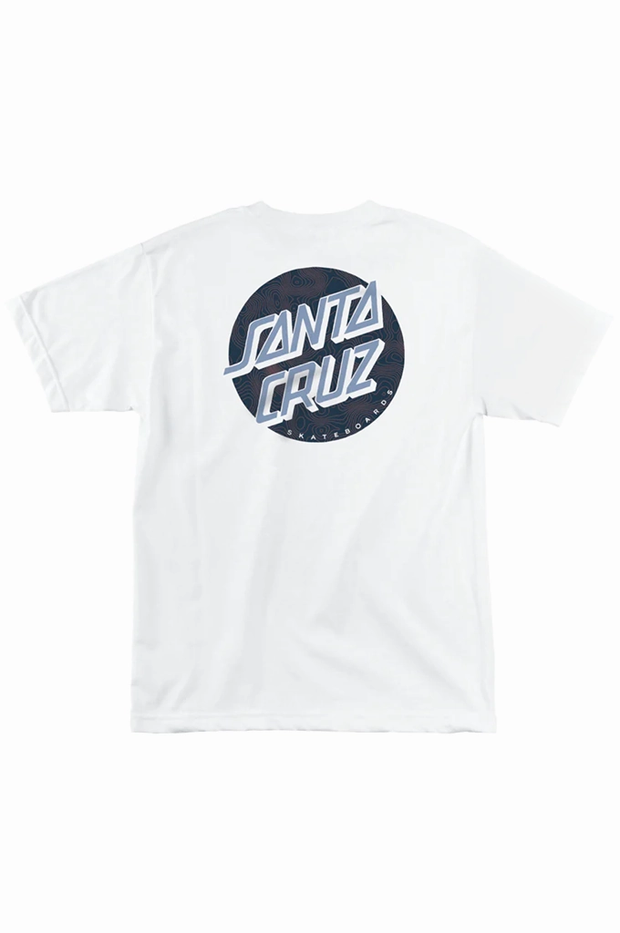 MoistureControlFibers Fit For All Day Santa Cruz Absent Topo Dot SS Regular Fit Tee