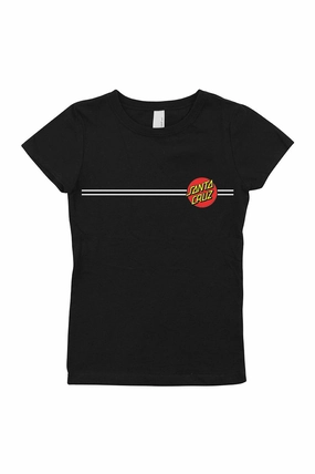 Santa Cruz Womens Classic Dot Fitted Tee Travel Trend Comfy Vibes