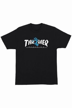 Cool and Relaxed Santa Cruz X Thrasher Screaming Logo Tee