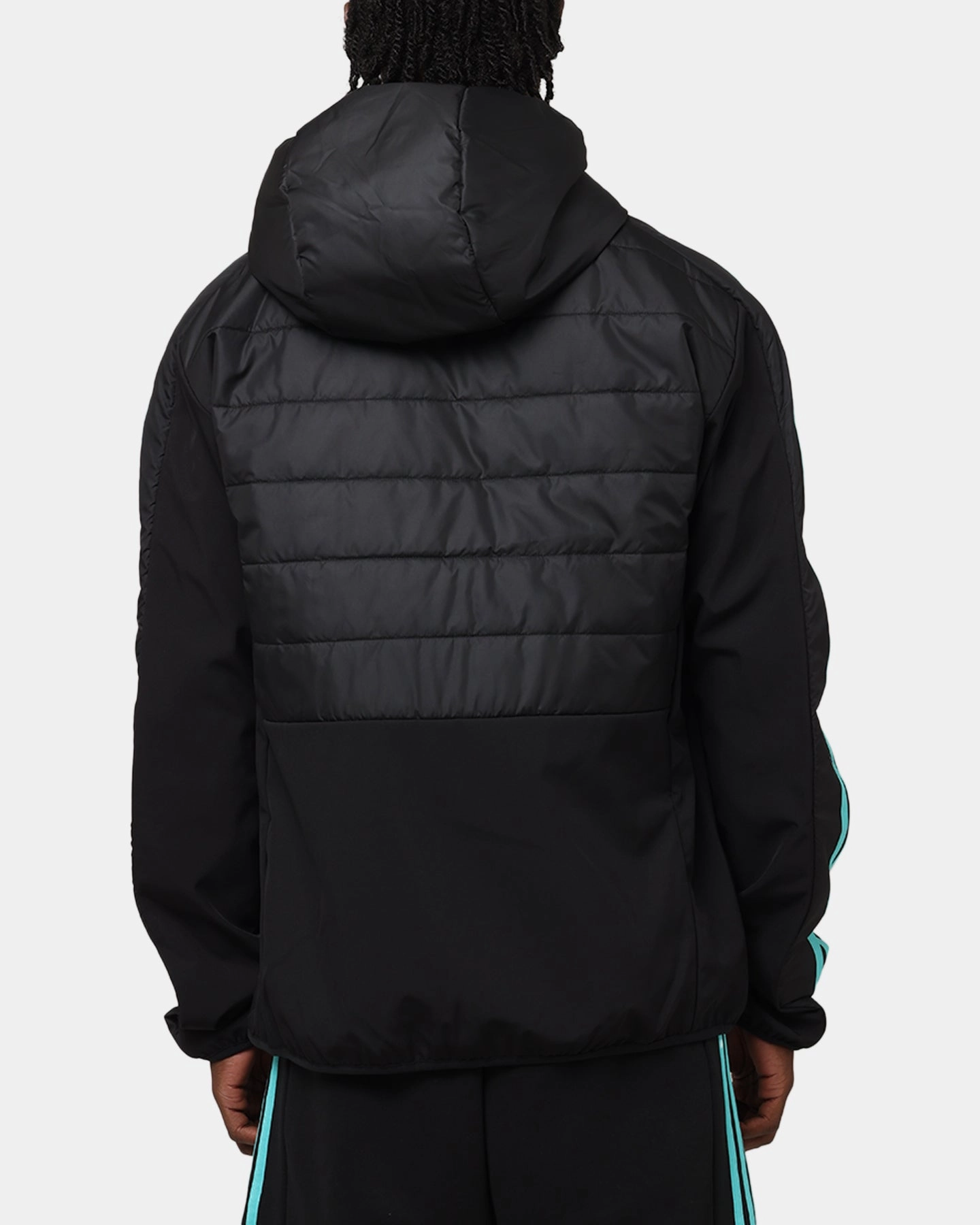 adidas x Mercedes-AMG PETRONAS Formula One F1 DNA Puffer Jacket Black/White teens' adults
