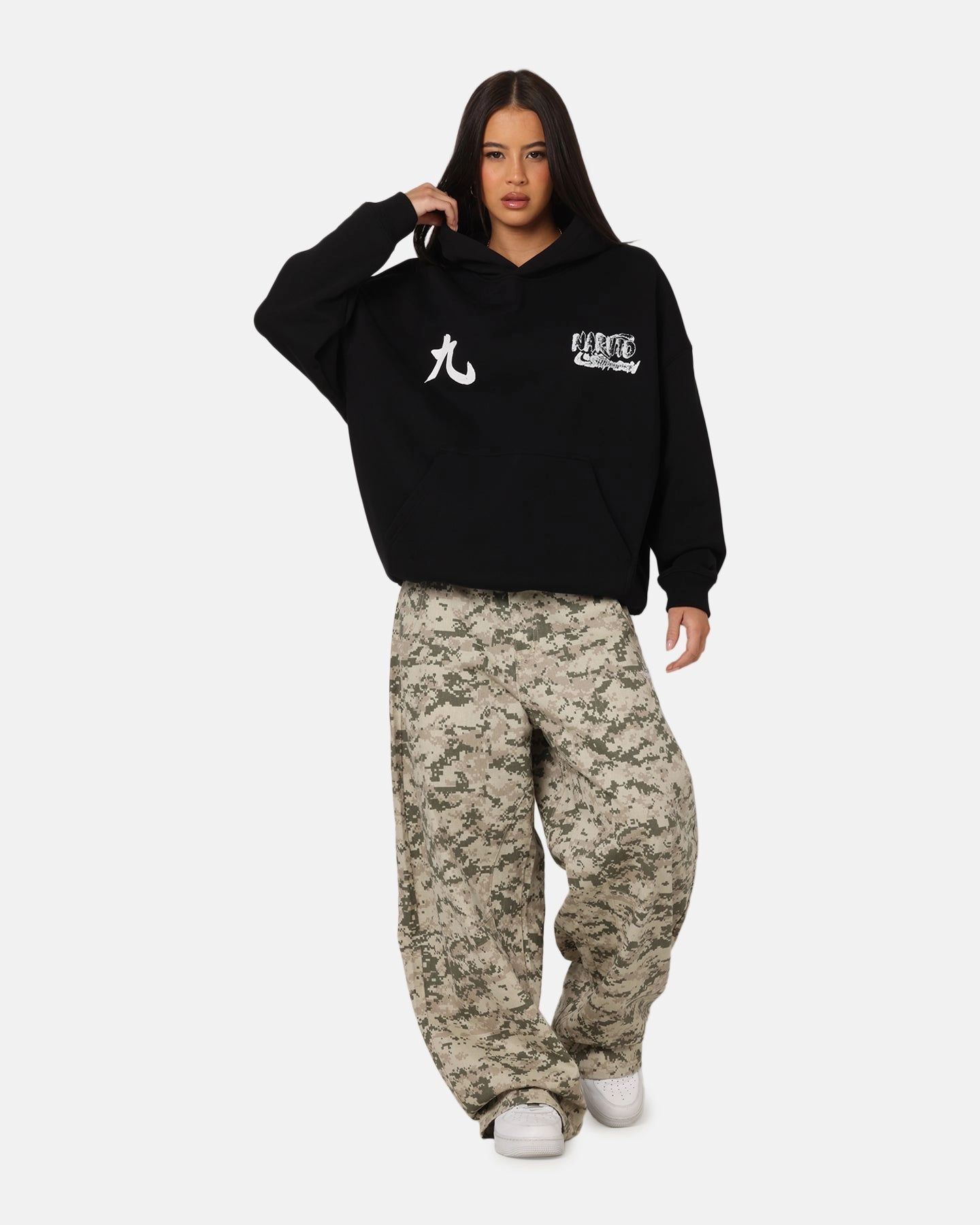 Consciousness Ergonomic Stitching 73 Studio X Naruto Shippuden Kurama Premium Hoodie Black