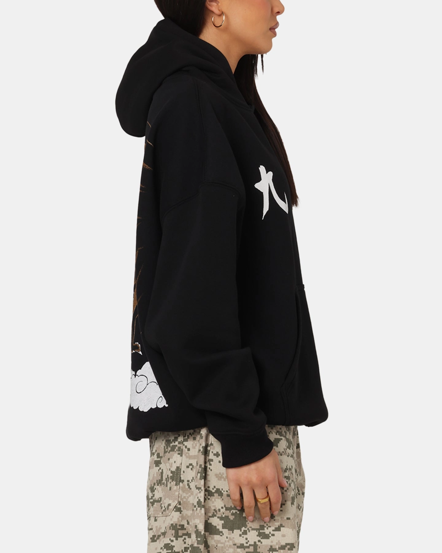 Premium Jacket 73 Studio X Naruto Shippuden Kurama Premium Hoodie Black