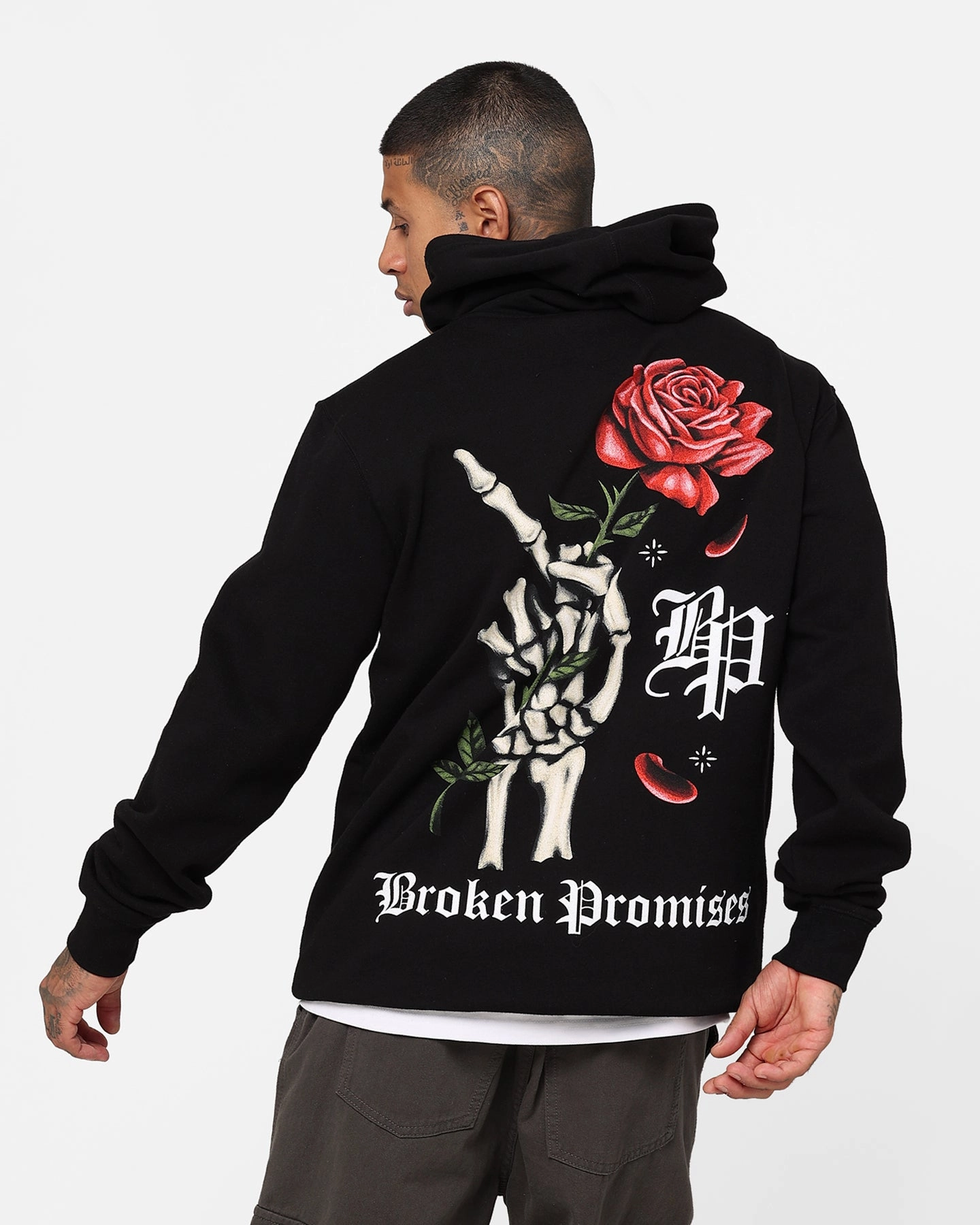 Broken Promises Wishful Thinking Hoodie Black Durable Zippers