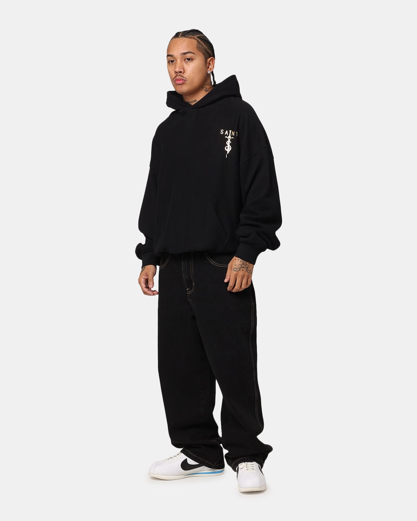 Daily Fit Saint Morta Daggers Premium Hoodie Black/Gold