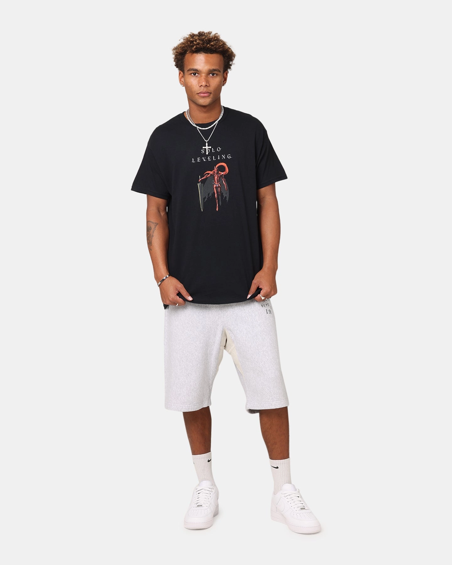 Goat Crew X Solo Leveling Igris T-Shirt Black ReinforcedShoulderPanels