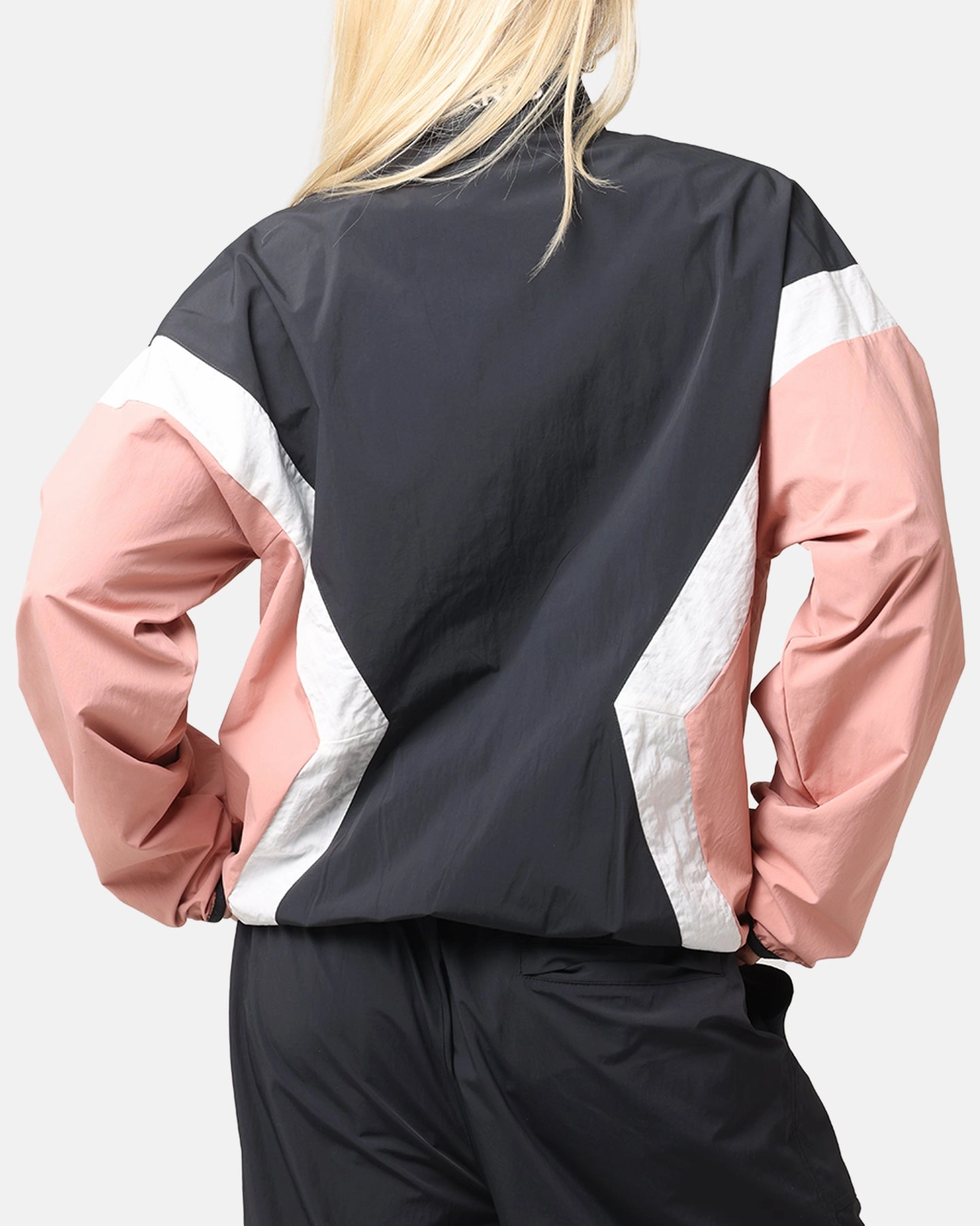 Jordan Paris Saint-Germain Anthem Jacket Rust Pink/Off Noir/Sail Slim Profile Adjustable Waistband