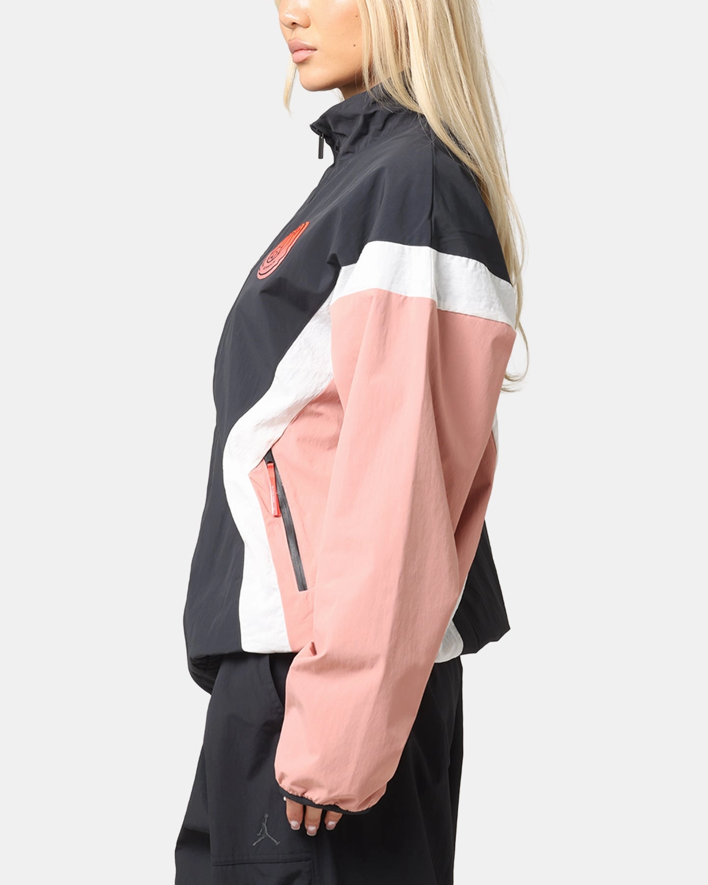 High Collar Support Jordan Paris Saint-Germain Anthem Jacket Rust Pink/Off Noir/Sail