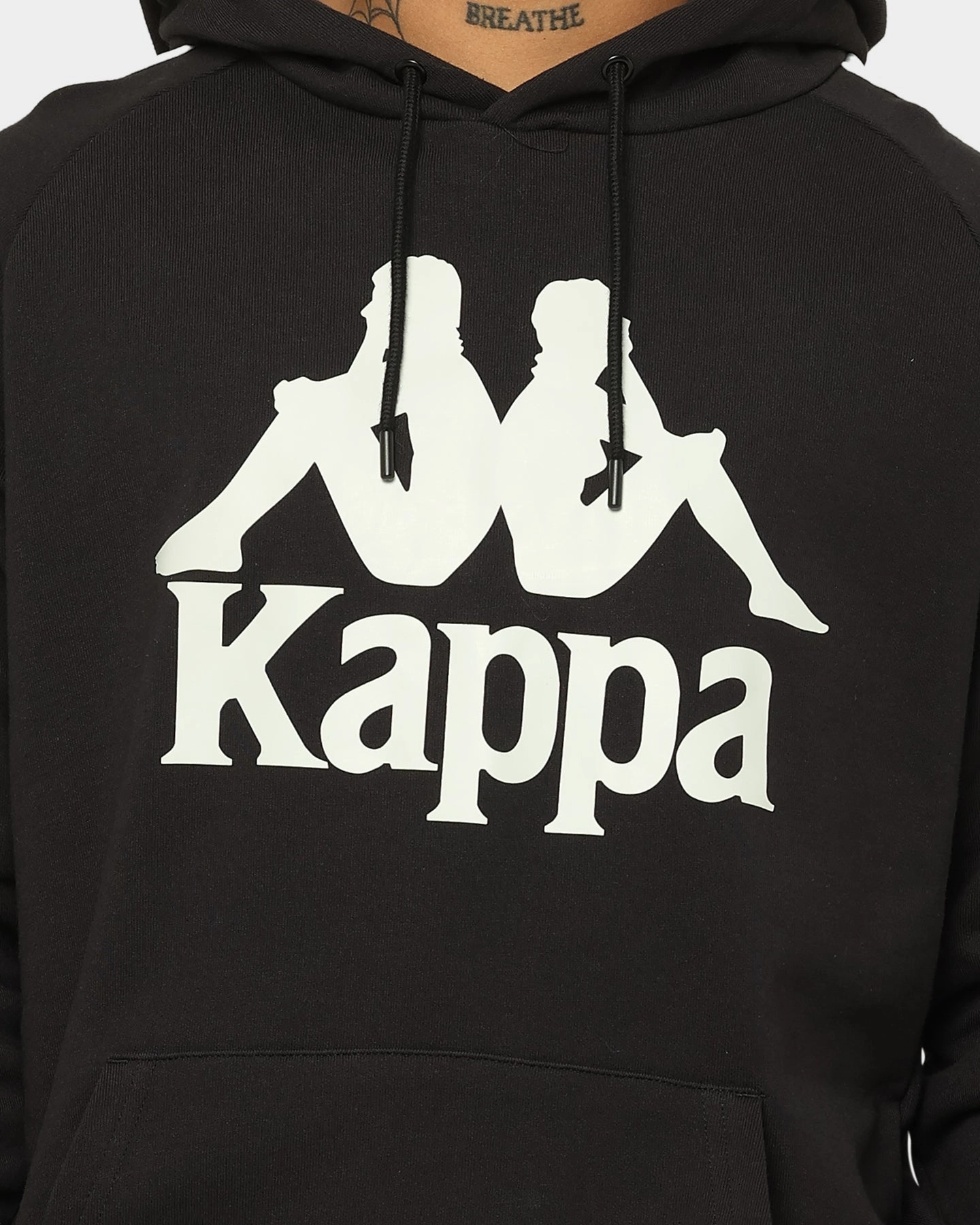 Kappa 222 Banda Hurtado 4 Hoodie Black Smoke/Grey Loungewear