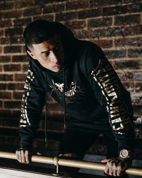 sun resistant Lust Saint Morta Venom Hoodie Black/Gold