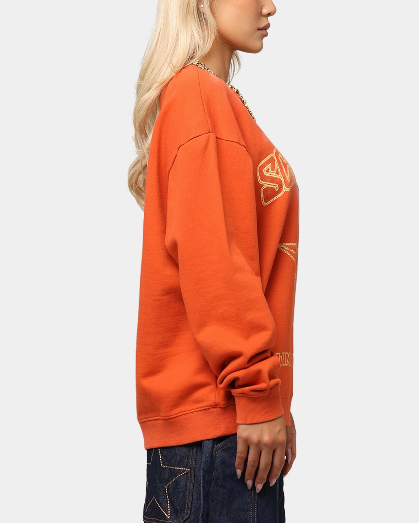 Scorpions Scropion Crewneck Red Modern Drop Tail Hem