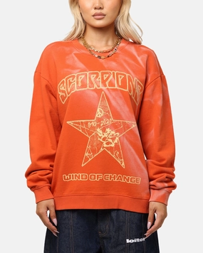 Double Layer Protection HeatReflectiveLining Scorpions Scropion Crewneck Red