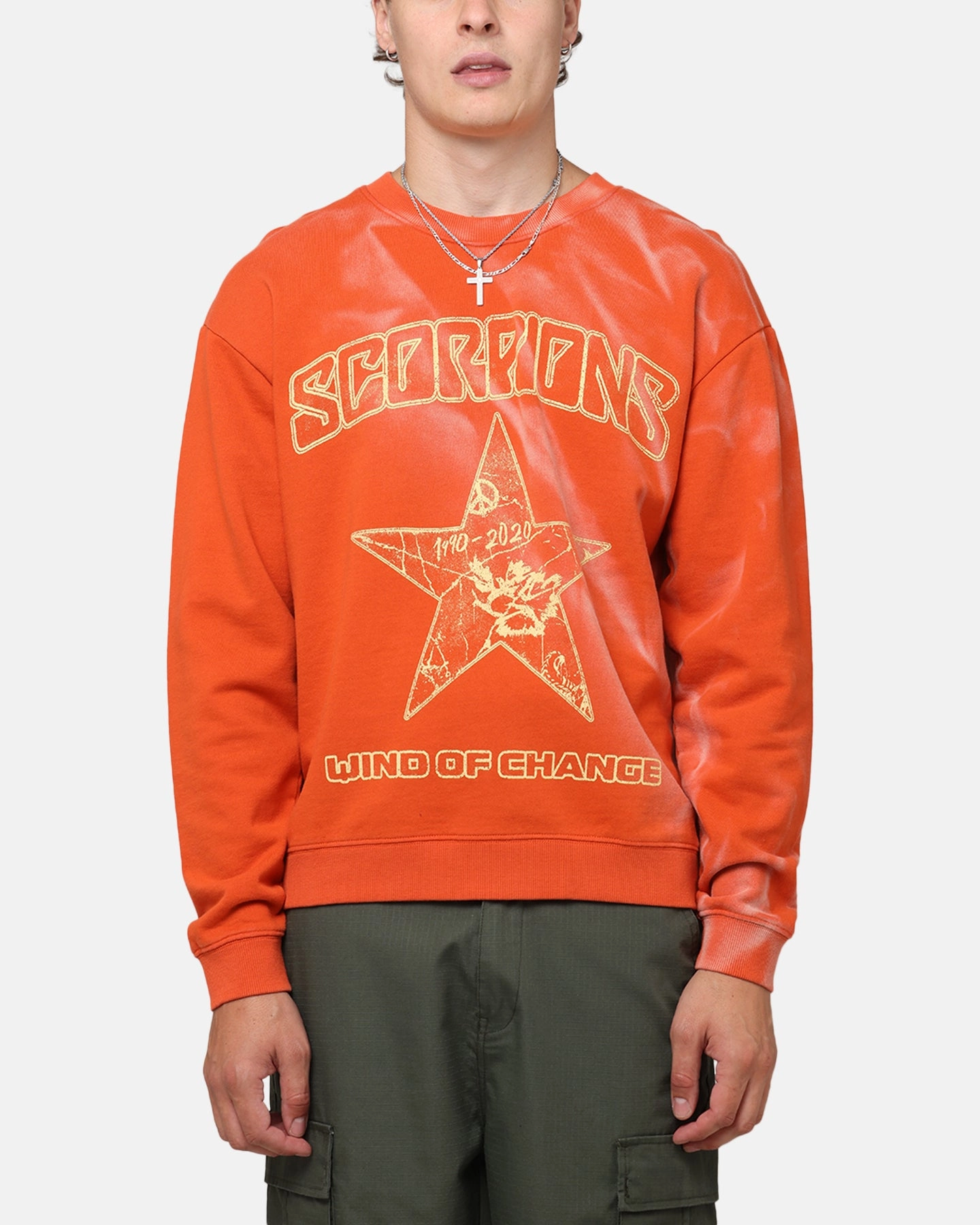 Scorpions Scropion Crewneck Red Cold Weather Gear Versatile Daily Layer
