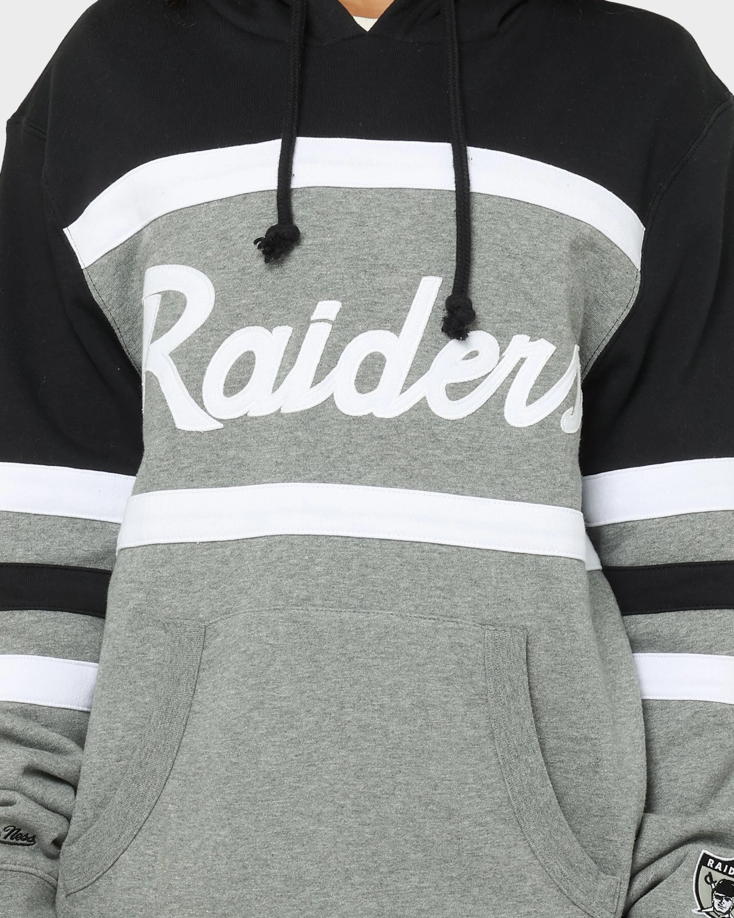 Formal Event Loungewear Mitchell & Ness Men's Raiders Head Coach Hoodie Black/Grey