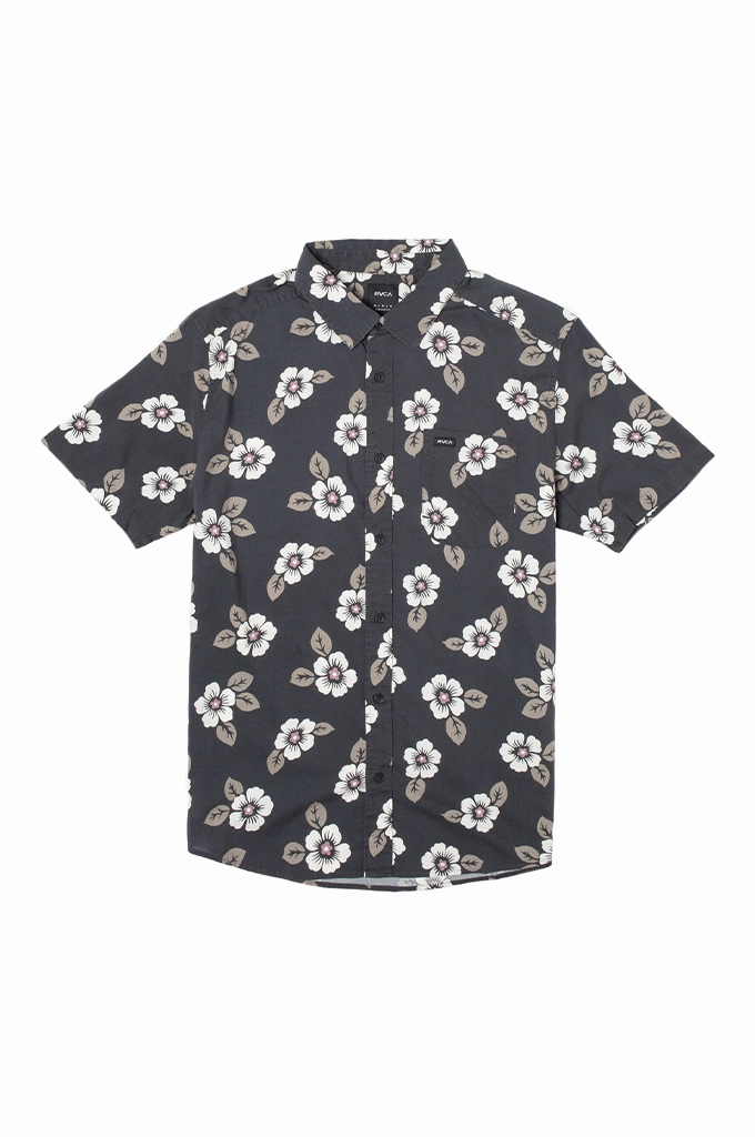 RVCA Botanical Short Sleeve Shirt High-End Fabric Special Occasion