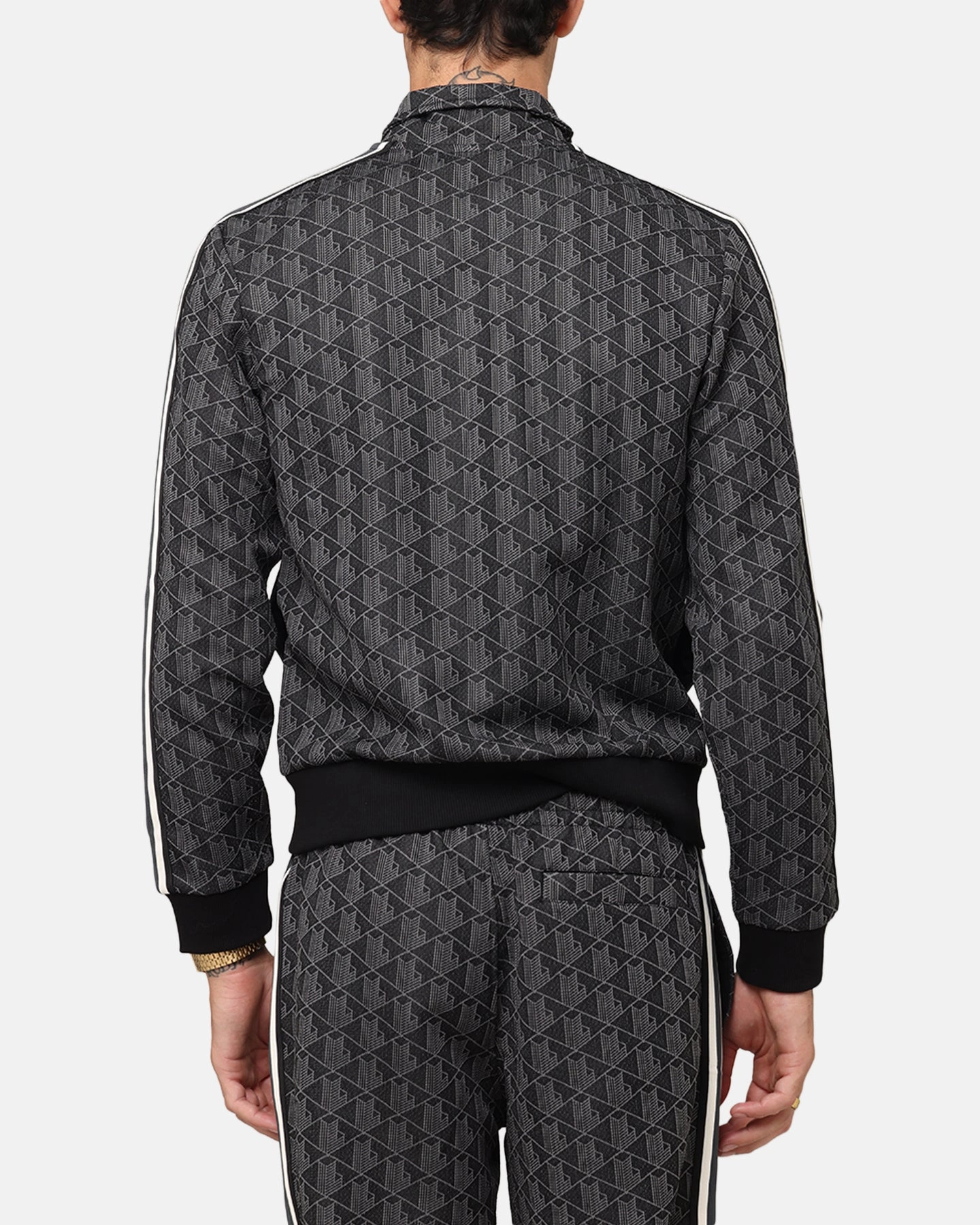 Lacoste Core Originals Monograms Track Jacket Black/Graphite Give